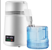 Waterdestilleerder - Zuiver Water Maken - Automatisch Distilleerketel -Filteren 1 L/U - 750W - 304 Roestvrij staal - Wit