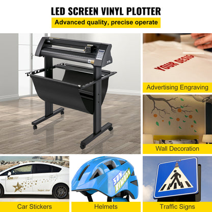 Vinylsnijder – Vinyl Cutter – Snijplotter – Snijmachine – Plotter – Ingebouwd Optisch Oog – 870 mm Snijbreedte – LED-Display