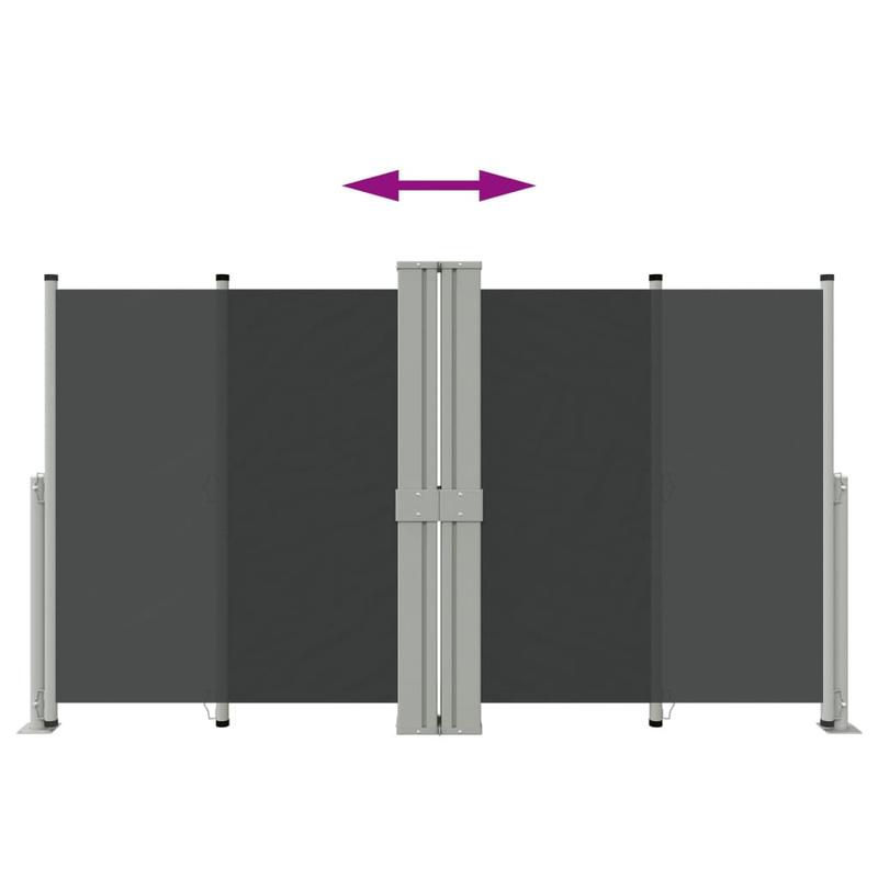 Uittrekbaar Windscherm – Windscherm Balkon – Privacy Scherm – Terras Afdekking – Waterafstotend Polyester – 140 Cm Hoog