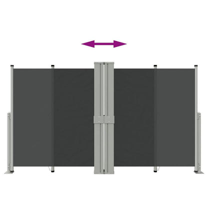Uittrekbaar Windscherm – Windscherm Balkon – Privacy Scherm – Terras Afdekking – Waterafstotend Polyester – 140 Cm Hoog