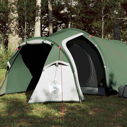Tunneltent – Kampeertent – Familietent – Lichtgewicht Tent – Outdoor Tent – Voor 2 Personen – Glasvezel Stokken & Waterafstotend Polyester – Groen
