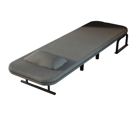 Verstelbare Sofa Bed Frame – Slaapstoel – Slaapbank Frame – Bedbank – Stoelframe – Grijs – 5-Standen Rugleuning – Stevig Metaal