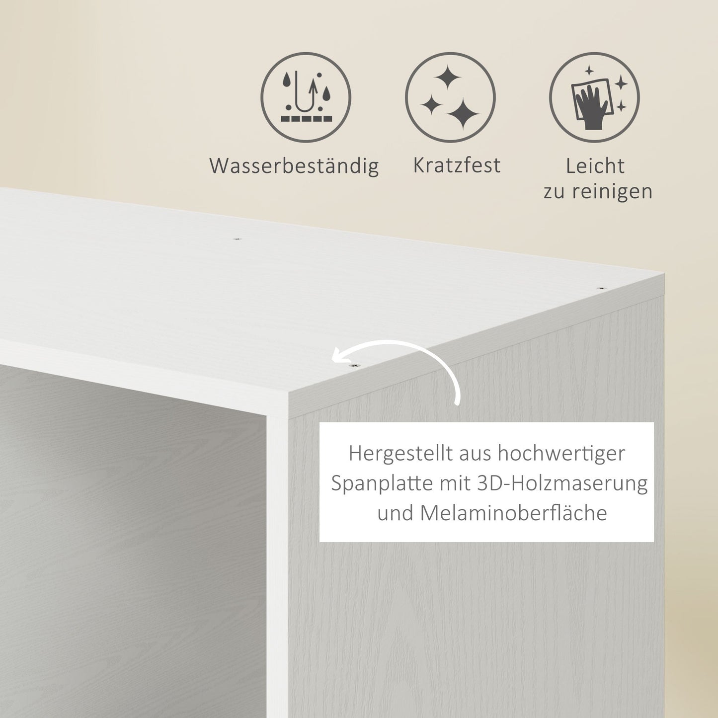 Rollende Kledingkast – Mobiele Kast – Kledingrek Op Wieltjes – Opbergkast – Garderobekast – Compact 80x40x128 cm – Stevig Wit Frame