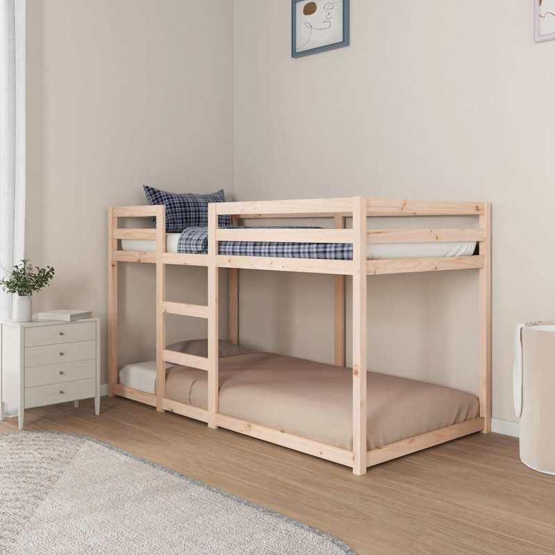 Stapelbed – Hoogslaper – Zolderbed – Bunkbed – Kinderbed – Massief Grenenhout – 90x190 cm – Stevige Robuuste Constructie – Veiligheid Met Ladder