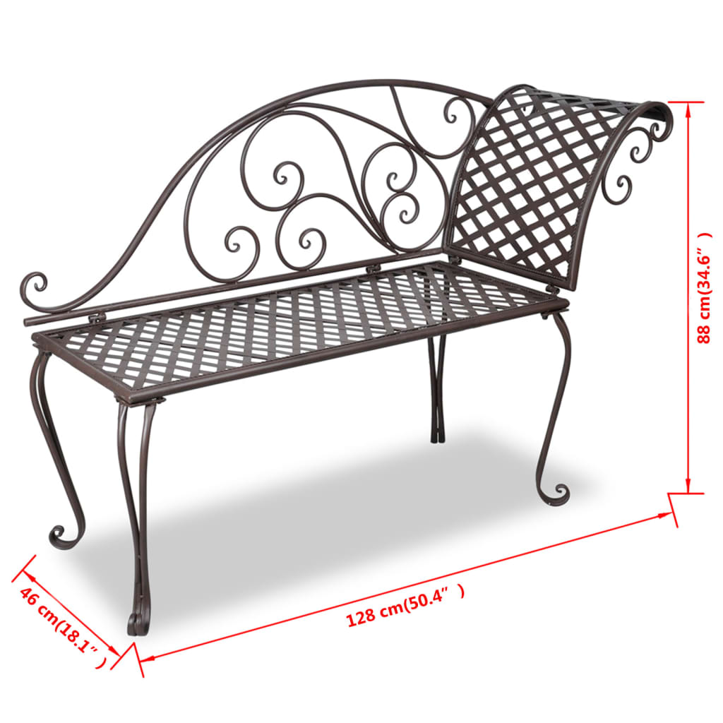 Tuinbank – Tuinmeubel – Buitenbank – Terrasbank – Balkonbank – Stalen Tuinbank – Weerbestendig – Ergonomisch Comfort