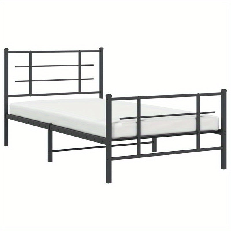 Bedframe – Metalen Bedframe – Verstelbaar Bed – Slaapbank – Bedbodem – 100x200 cm – Robuust Metaal – Eenvoudige Montage