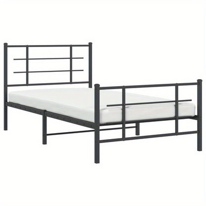 Bedframe – Metalen Bedframe – Verstelbaar Bed – Slaapbank – Bedbodem – 100x200 cm – Robuust Metaal – Eenvoudige Montage