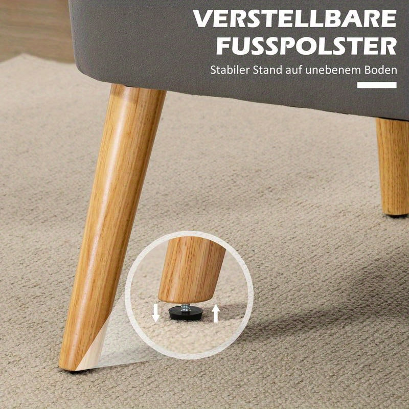 Bankbed – Slaapbank – Bedbank – Sofa Bed – Logeerbed – Memory Foam Kussens – Hardhouten Frame – Donkergrijs – Ruimtebesparend – Duurzame Stof