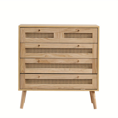 Bamboe Kast – Ladenkast – Opbergkast – Commode – Ladekast – Naturel Kleur – 3 Lades – Duurzaam Bamboemateriaal – Compact Ontwerp