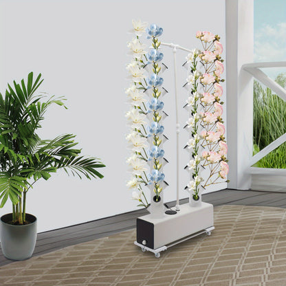 Hydroponische Tuin – Verticale Tuin – Hydrocultuur Toren – Groeisysteem – Plantenplantkit – Compact Hydroponisch Systeem – Duurzaam PP Materiaal – 56 Plantplekken Met Waterpomp