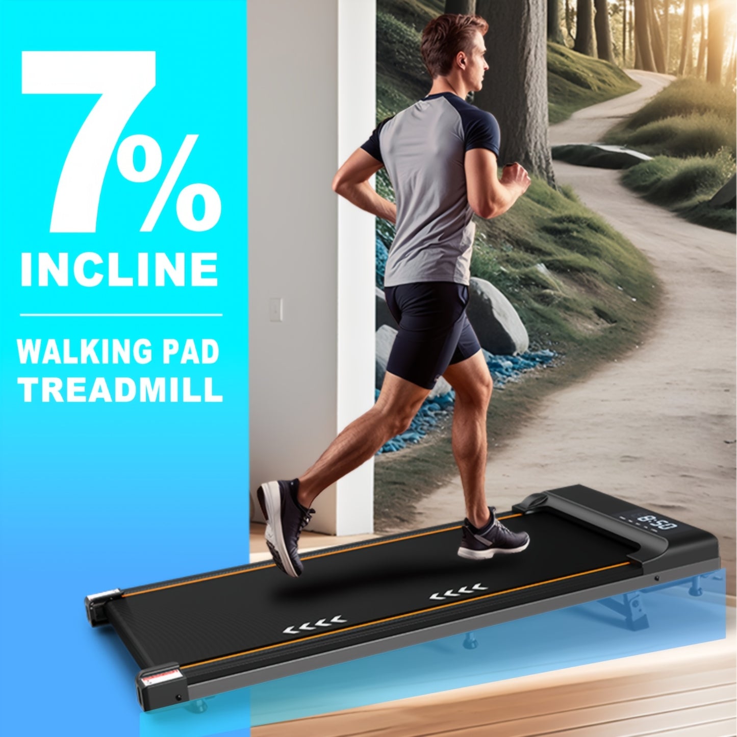 Loopband – Wandelband – Hardloopband – Treadmill – Walking Pad – 2,25PK Motor – Inklapbaar Met Hellingsfunctie