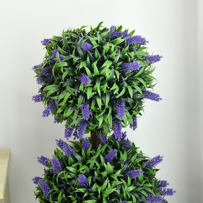 2-Pack Kunstplanten – Nepplanten – Sierplanten – Decoratieplanten – Kamerplanten – UV-bestendig – 110 cm Hoog In Potten
