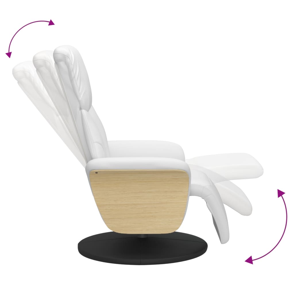Relaxfauteuil – Relaxstoel – Verstelbare Fauteuil – Draaifauteuil – Loungefauteuil – Kunstleer Bekleding – 360° Draaibaar