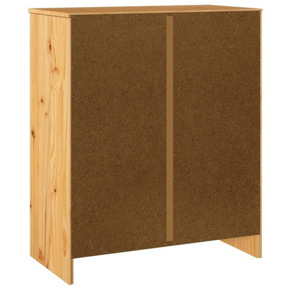 DRAMMEN 76.5x40x91cm Wooden Storage Cabinet with Lockable Shelves - Freestanding Organizer for Home, Office, Bedroom, Bathroom - High-Quality Mixed Wood Construction, Easy Assembly, Compact Design, Bedroom Organizer, Minimali