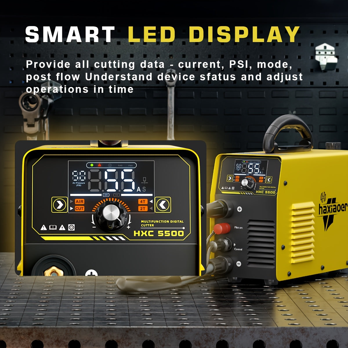 Plasmasnijder – Plasmasnijmachine – Metaalsnijder – Snijbrander – Cuttool – Non-Touch Pilotboog – Groot LED-Display – 55A Snijkracht – Dual Voltage 110V/220V