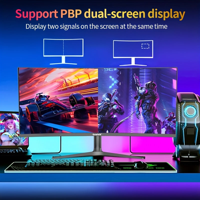 Gaming Monitor – Curved Screen – Ultrabreed – 4K Scherm – VA Paneel – 37,5 Inch – 144Hz Refresh Rate – Kleurademlicht