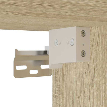 Badkamermeubelset – Badkamerkast – Wastafelkast – Ladekast – Spiegel – Variant Braun – Sonoma Eikenhout – Compact & Duurzaam