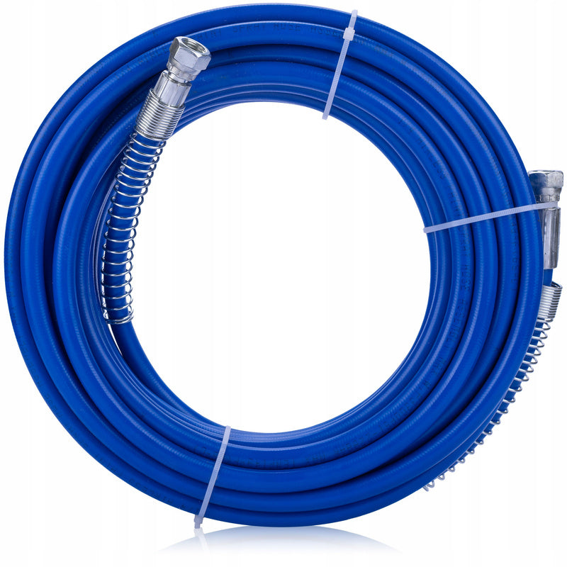 Professionele Elektrische Verfspuit Strong Storm 3500W Blauw – High-Pressure Airless Spuitpistool 22MPa, 18L/min Debiet, Inclusief 1L Beker, Nozzles 519 & 513, 10x Afdichtingen, Masker, Reinigingsset, 50cm Verlenglanzen