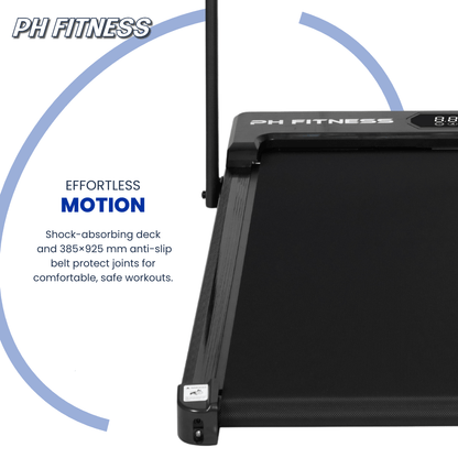 Loopband – Walking Pad – Wandelband – Hardloopband – Treadmill – Inklapbaar Design – 1,3 PK Motor 1-8 km/u – Max. 120 kg Met Bluetooth & LCD Display
