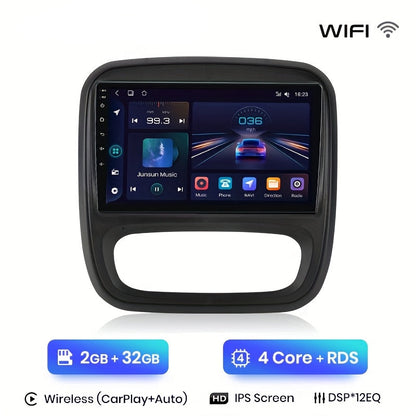 Multimedia Speler Auto – Autoradio – Smart Radio – GPS Navigatie – 2 DIN Dinspeler – 9-Inch Touchscreen – Wi-Fi Verbinding – Android Auto Ondersteuning – 32GB Opslag – Achteruitrijcamera Compatibel