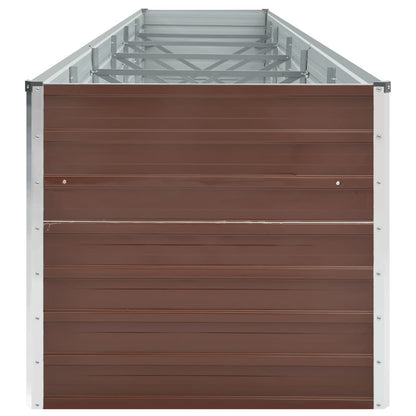 Verhoogd Plantenbed – Tuinbak – Moestuinbak – Plantenbak – Bloembak – Extra Lang Verhoogd Plantenbed Modern – 480x80x45 cm – Roestvrij Staal – Met Wielen – Duurzaam & Onderhoudsarm