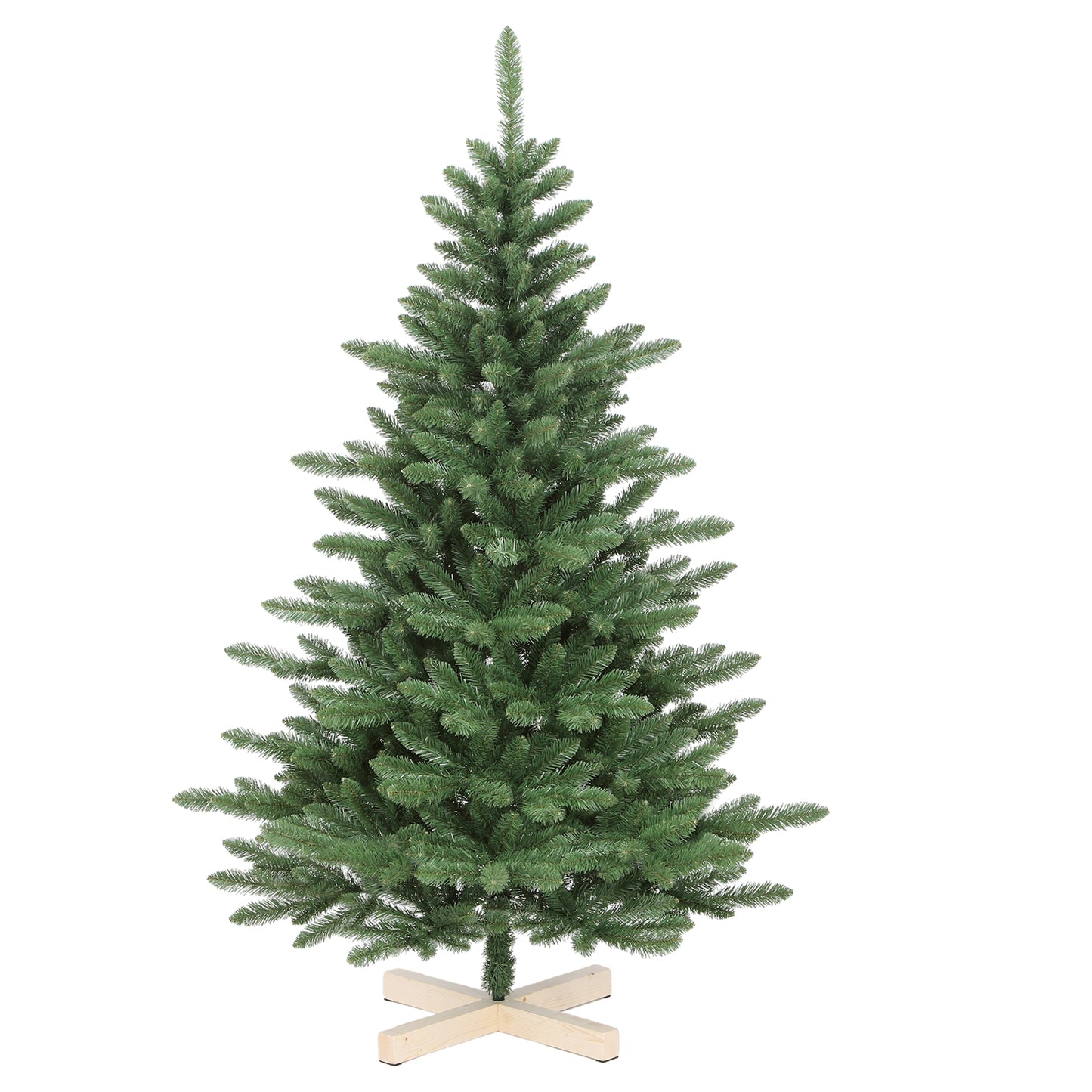 210 cm Artificial PVC Fir Tree | Stable Cross Base, Easy to Assemble, Ideal for Christmas Celebrations, Classic Style by SALCAR