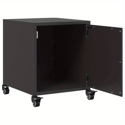 Bedside Tables 2pcs 36X39X43.5 Cm Steel Black