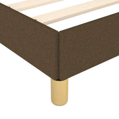 Bed frame without Mattress Marrone Scuro 80x200cm Tissue Practical, removable, suitable for all seasons