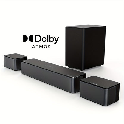 5.1 Soundbar – Surround Sound Systeem – Home Cinema Set – Dolby Atmos Speaker – Wireless Subwoofer – 410W Piekvermogen – HD eARC Aansluiting