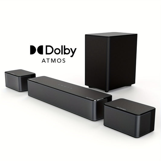 5.1 Soundbar – Surround Sound Systeem – Home Cinema Set – Dolby Atmos Speaker – Wireless Subwoofer – 410W Piekvermogen – HD eARC Aansluiting