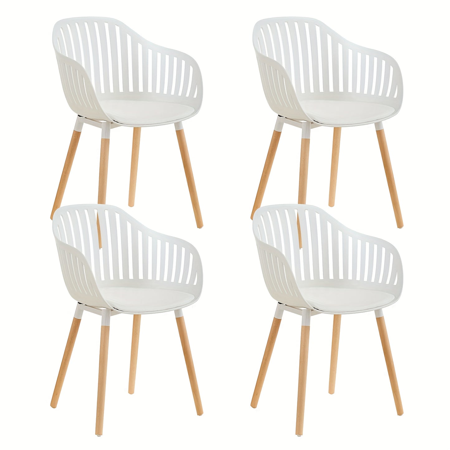 Eetkamerstoelen – Stoelen Set – Design Stoel – Nordic Stoelen – Witte Stoelen – Ergonomisch Comfort – Uitneembare Sponsvulling