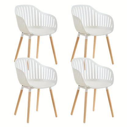 Eetkamerstoelen – Stoelen Set – Design Stoel – Nordic Stoelen – Witte Stoelen – Ergonomisch Comfort – Uitneembare Sponsvulling