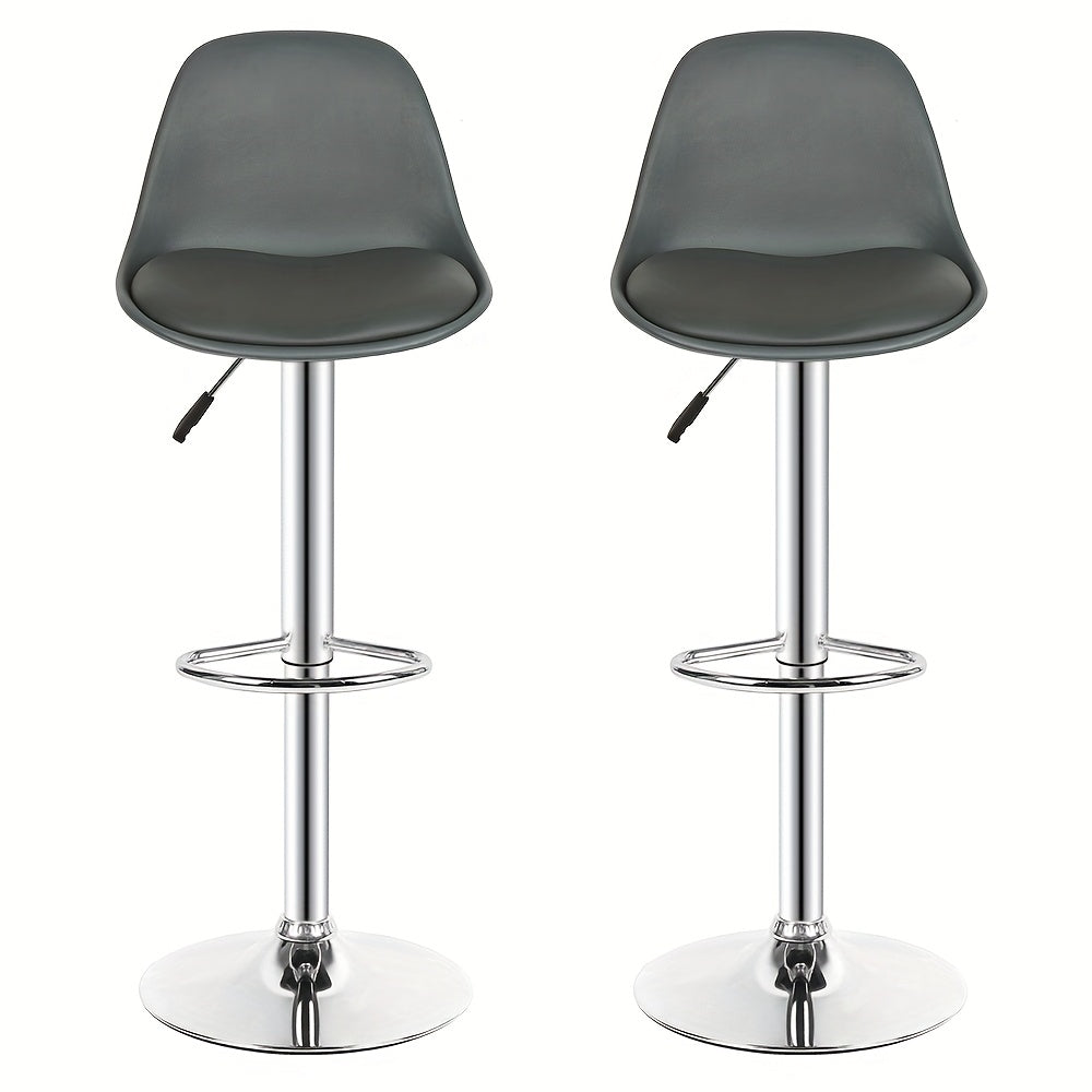 Barstoel – Barkruk – Barstoel Set – Barkrukken Set – Barstoel Draaibaar – Set Van 6 – Kunstleren Bekleding – Hoogte 65 cm – Makkelijk Schoon Te Maken – Ruimtebesparend Ontwerp