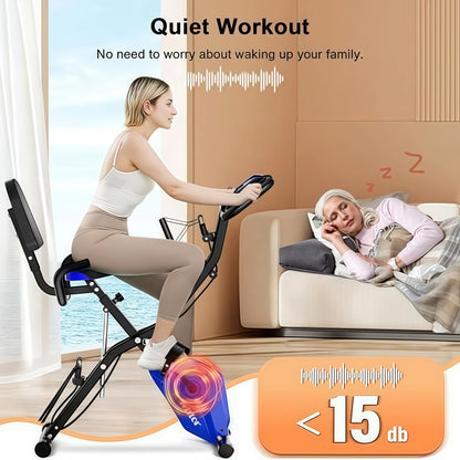 Fiets Trainer – Fietstrainer – Hometrainer – Stoelfiets – Bureaufiets – Opvouwbaar Design – Duurzaam ABS Materiaal – Magnetische Weerstand – Geschikt voor Smartphone en Tablet