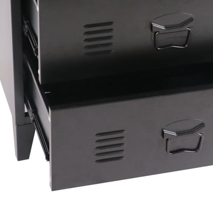 Metalen Kast – Ladeblok – Opbergkast – Archiefkast – Kantoorkast – Industrieel Design – 72x60x40 cm – Stevig Stalen Materiaal