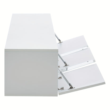 Tv-meubel – Tv-kast – Media-meubel – Entertainmentmeubel – TV-dressoir – Modern Minimalistisch Design – Ruimtebesparend Met 3 Deuren – Eenvoudige Montage – Licht Kleur Variant