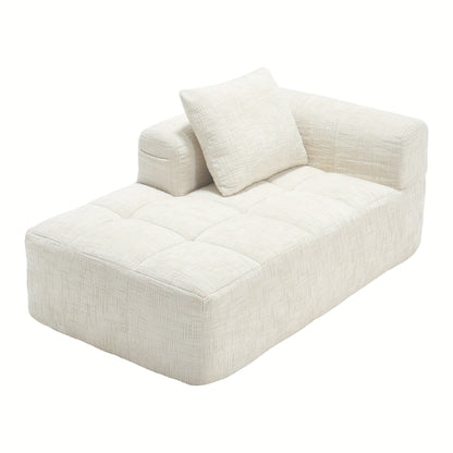 Loveseat – Tweezitsbank – Fauteuil – 2-Zitsbank – Bankje – Compact Design – Zachte Kussens – Zijvakjes – Voorgemonteerd – Wit