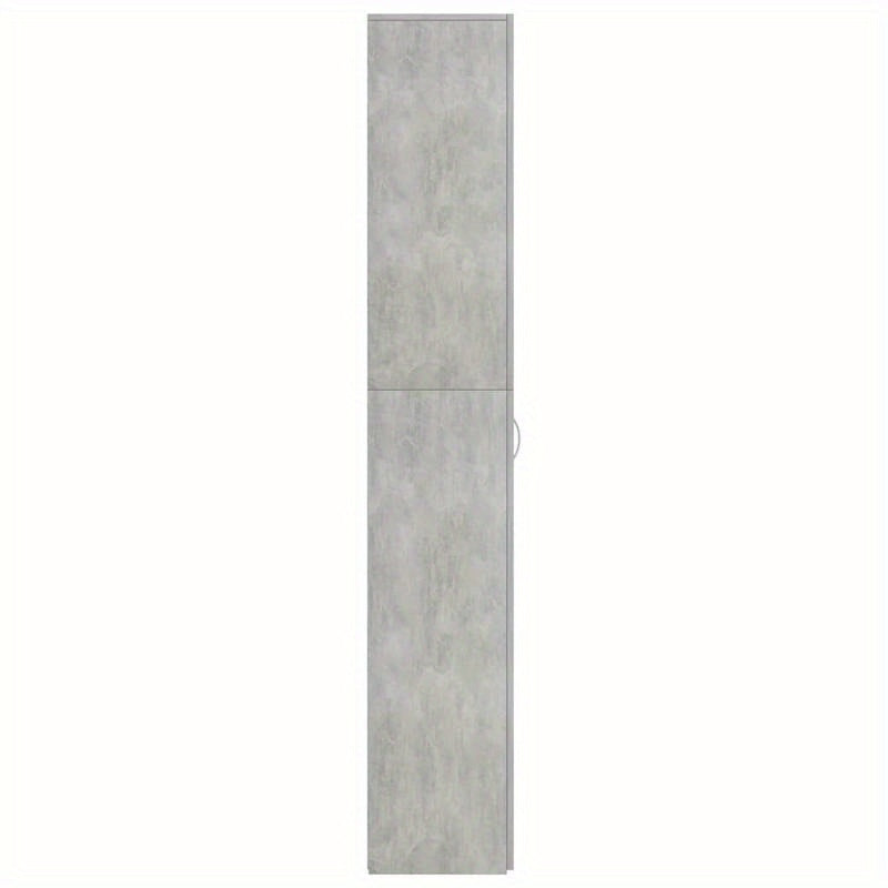 Opbergkast – Opbergmeubel – Kantoor Kast – Studeerkamer Kast – Houten Kast – Beton Grijs – 60x32x190 cm – Duurzaam Hout – Ruim Opberggemak