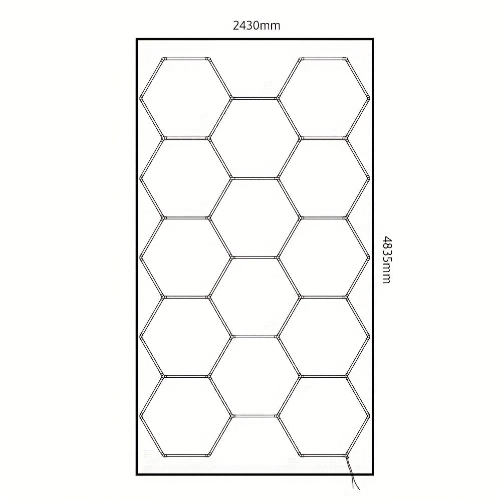 Garagelamp – LED Garageverlichting – Werkplaatslamp – Kelderverlichting – Hobbylamp – 712W Hoog Vermogen – 168000 Lumen Hexagonale Lichtpanelen