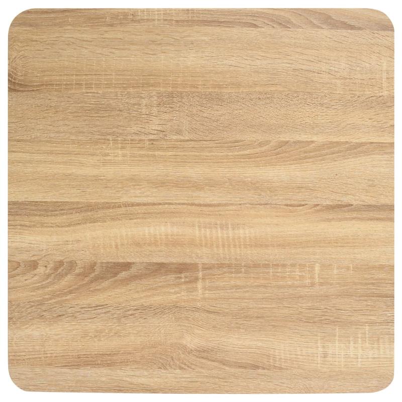 Bistrotically light brown 60x60cm MDF This bistro-style table is stylish and will be the focal point of your decor. It can also be used as a dining table. Practical and durable, it cleans easily with a damp cloth.,  Contempor