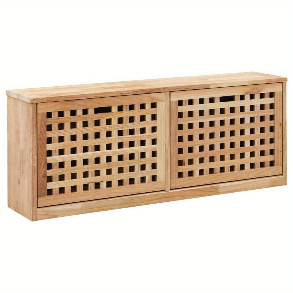 Schoenenbank – Schoenenkast – Schoenenrek – Opbergbank – Halmeubel – Massief Walnotenhout – Compact 94x20x38 cm – Flip-Top Met Opbergruimte