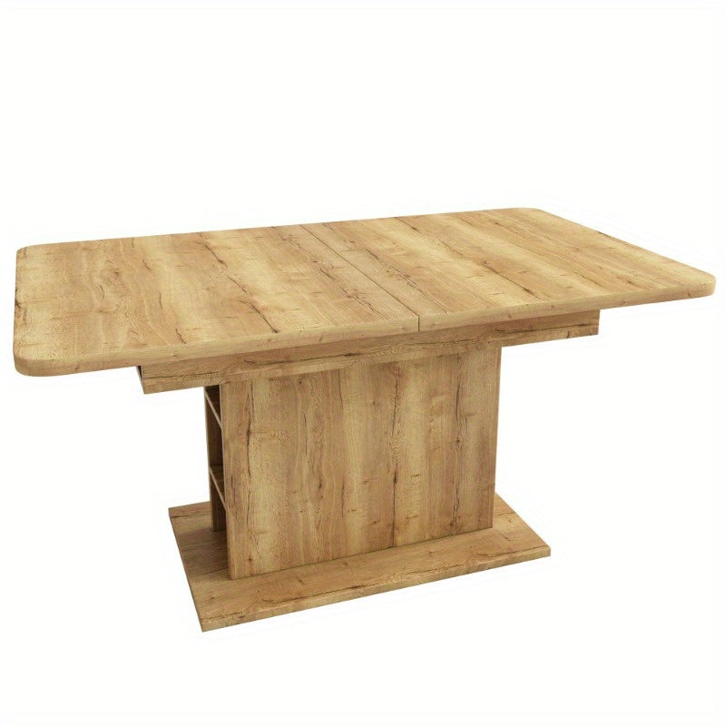 Uitklaptafel – Verlengbare Tafel – Eettafel – Vouwtafel – Tuintafel – Ruimtebesparend – Met Opberglade – 110-130x70x75 cm – Met Stalen Onderstel
