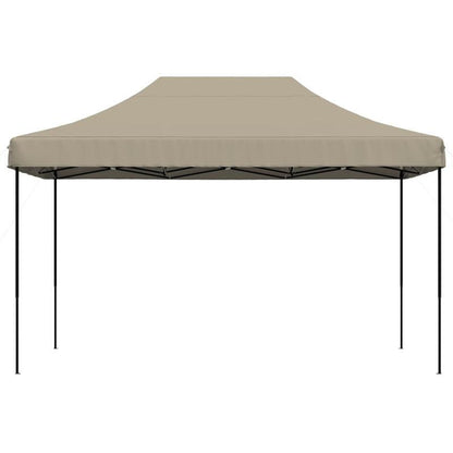 Collapsible Pop-Up Party Tent 440X292X315 Cm in Taupe Color
