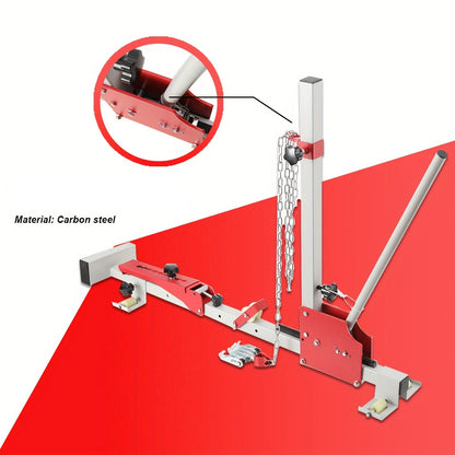 Dellenlifter – Dellenverwijderaar – Carrosseriereparatie Tool – Auto Deukentrekker – PDR Gereedschap – Carbonstaal – Maximale Trekkracht 450 kg – Hoogte Instelbaar 100-800 mm