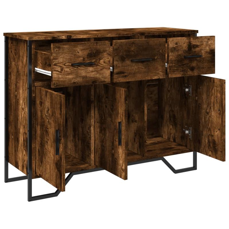Modern High Cabinet - Spacious Storage Cabinet with Display Shelf for Bedroom & Living Room | Stylish Furniture for Extra Storage Space And Home Decoration | Including Wall Mounting for Safetydresser 97X32.5X74.5 Cm Processed