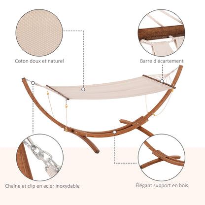 Hangmatstandaard – Hangmatframe – Tuinhangmat – Hangmatsteun – Boomhangoord – Houten Standaard – Weerbestendig – Max 120 kg Belastbaar
