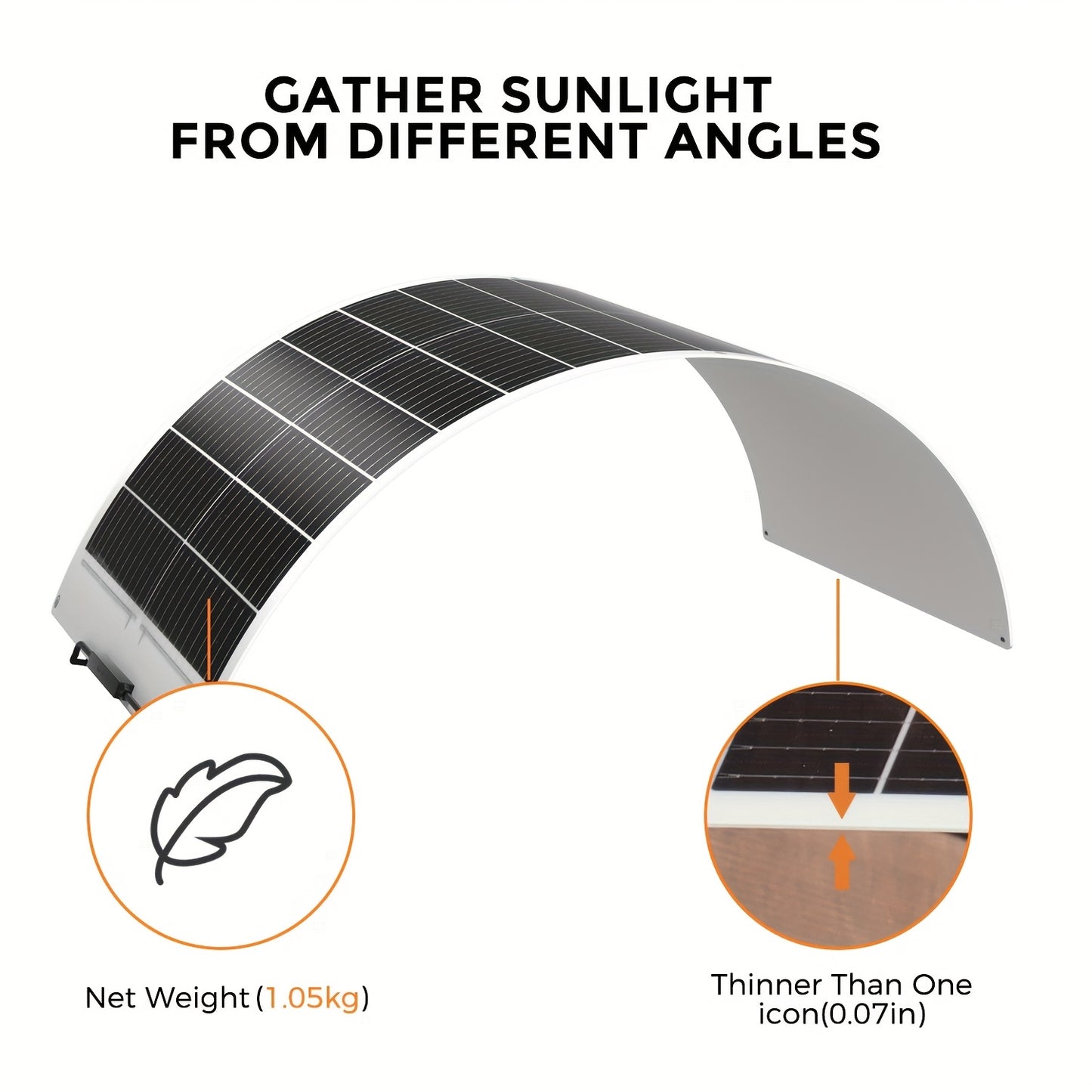 Flexibele Zonnepanelen – Buigbare Zonnecel Panelen – Zonnepaneel Set – Solar Module – 4x 80W 320W Totaal – Monokristallijn – Hoog Rendement – Lichtgewicht – Weerbestendig – 12V/24V Compatible