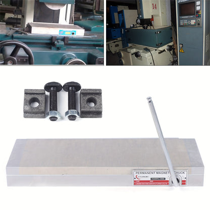Magnetische Werkbank – Magnetische Werktafel – Magnetische Zaagtafel – Magnetische Draaiplaat – Magnetische Opspanplaat – Permanent Magnetisch – 150 x 400 mm – Hoogwaardig Messing