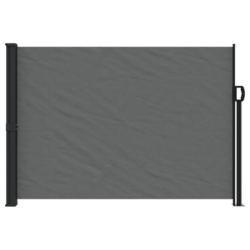 Uitschuifbaar Windscherm – Windscherm Balkon – Windscherm Tuin – Privacy Scherm – 140x600 Cm – Metalen Frame - Antraciet