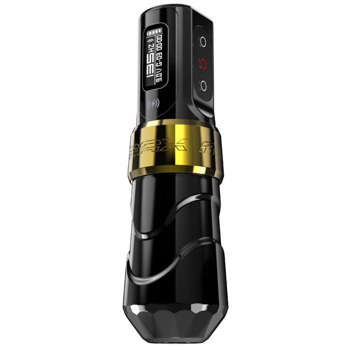 Flux Max - Tattoo Machine - Tattoo pen - Tattoo Set - Complete set voor beginners & gevorderden - Tattoo Machine Pen - 12V - Slag 4mm - 2400mAh - Gouden - QUORE